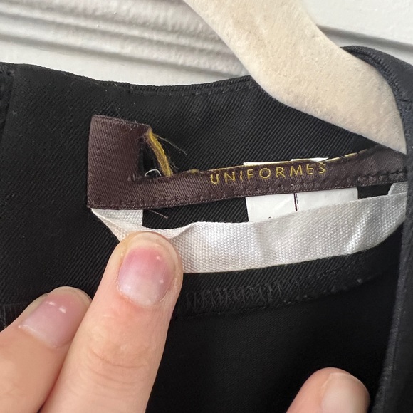 Authentic Vintage Louis Vuitton LV black blouse top tank gold buttons mod 60s - Picture 8 of 14